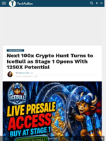 Next 100x Crypto Hunt Turns to IceBull as Stage 1 Opens With 1250X Potential - TechBullion