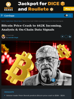 Bitcoin Price Crash to $62K Incoming, Analysts & On-Chain Data Signals