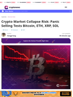 Crypto Market Collapse Risk as Panic Selling Tests BTC, ETH