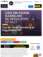 Can On-Chain Gambling Be Regulated at All? | Live Bitcoin News