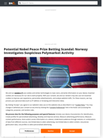 Potential Nobel Peace Prize Betting Scandal: Norway Investigates Suspicious Polymarket Activity - Brave New Coin