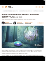 How a $50M hack sent Radiant Capital from $350M TVL to near zero - AMBCrypto