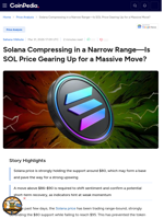 Solana Compressing in a Narrow Range—Is SOL Price Gearing Up for a Massive Move?