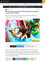 Bitcoin traders fearful after $651M spot BTC ETF outflows — Is a price crash coming?