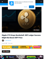 XRPL Success Might Not Boost XRP Price, Ripple CTO Admits