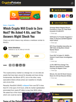 Which Crypto Will Crash to Zero Next? We Asked 4 AIs, and The Answers Might Shock You