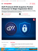 dYdX Acquires Pocket Protector in Bold DeFi Expansion