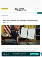 Tesla's reliance on Chinese parts highlights US-China trade tensions