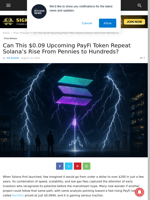 Can This $0.09 Upcoming PayFi Token Repeat Solana’s Rise From Pennies to Hundreds? | Live Bitcoin News