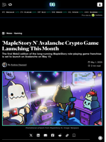 'MapleStory N' Avalanche Crypto Game Launching This Month - Decrypt