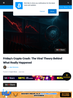 Friday’s Crypto Crash: The Viral Theory What Really Happened