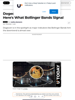 Dogecoin Price to Lose One Zero? Here's What Bollinger Bands Signal - U.Today