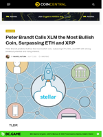 Peter Brandt Calls XLM the Most Bullish Coin, Surpassing ETH and XRP - CoinCentral