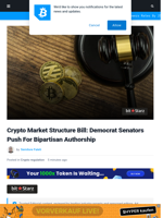Crypto Market Structure Bill: Democrat Senators Push For Bipartisan Authorship - Details