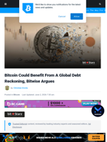 Bitcoin Could Benefit From A Global Debt Reckoning, Bitwise Argues | Bitcoinist.com