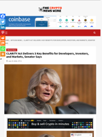 CLARITY Act Delivers 3 Key Benefits for Developers, Investors, and Markets, Senator Says - The Crypto News Wire