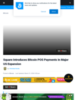 Square Introduces Bitcoin POS Payments In Major US Expansion