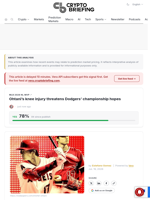 Ohtani's knee injury threatens Dodgers' championship hopes