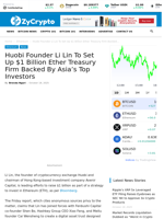 Huobi Founder Li Lin To Set Up $1 Billion Ether Treasury Firm Backed By Asia’s Top Investors ⋆ ZyCrypto