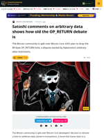 OP_RETURN a Rehashed 2010 Arbitrary Data Debate