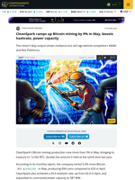 CleanSpark Announces 10% Increase in BTC Mined for May