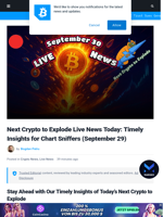 Live Next Crypto to Explode Updates: Bitcoin Retakes $114K as Solana Might Reach $250 Ahead of ETF Decision, and More...