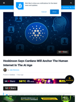 Cardano Will Anchor Human Internet In The AI Age: Hoskinson