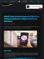 MATIC Tests Critical Support at $0.38 as Technical Indicators Signal Continued Weakness - Blockchain.News