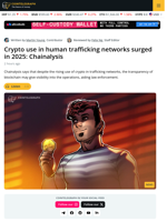 Crypto Use in Trafficking Surges, but May Help in Crackdowns