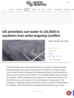 US airstrikes cut water to 20,000 in southern Iran amid ongoing conflict