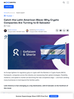 Why Crypto Companies Are Turning to El Salvador