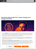 Elon Musk’s Bitcoin Flip: From “Insane” Energy Use to Energy as the Point - Brave New Coin