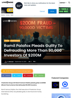 Ramil Palafox Pleads Guilty To Defrauding More Than 90,000 Investors Of $200M