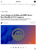 Aave Surges as Stablecoin Bill Clears Key Hurdle in US Congress - Decrypt