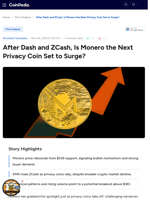 After Dash and ZCash, Is Monero the Next Privacy Coin Set to Surge?