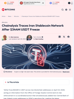 Chainalysis Traces Iran Stablecoin Network $344M USDT Freeze