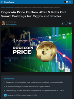 Dogecoin Price Outlook After X Rolls Out Smart Cashtags for Crypto and Stocks