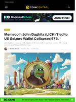 Memecoin John Daghita (LICK) Tied to US Seizure Wallet Collapses 97% - CoinCentral