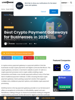 Best Crypto Payment Gateways for Businesses in 2025 | Live Bitcoin News