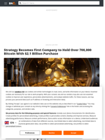 Strategy Becomes First Company to Hold Over 700,000 Bitcoin With $2.1 Billion Purchase - Brave New Coin