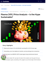 Plasma (XPL) Price Analysis - Is the Hype Sustainable?