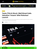 Tesla (TSLA) Stock: Wall Street Calls Valuation 'Insane' After Robotaxi Launch - CoinCentral