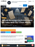 Senate Confirms Crypto Bill Talks With SEC Chair!!