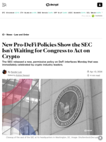 New Pro-DeFi Policies Show the SEC Isn't Waiting for Congress to Act on Crypto - Decrypt