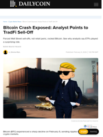 Bitcoin Crash Exposed: Analyst Points to TradFi Sell-Off - DailyCoin