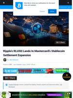 Ripple’s RLUSD Lands In Mastercard’s Stablecoin Expansion