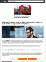 Alkemya Metacore Secures $50M via Tokenised Equity to Scale Nickel Energy and Security Tech - Brave New Coin