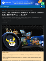 Floki Inu Announces Valhalla Mainnet Launch Date; FLOKI Price to Rally?