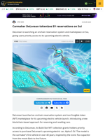 Carmaker DeLorean tokenizes EV reservations on Sui