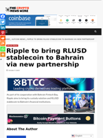 Ripple to bring RLUSD stablecoin to Bahrain via new partnership - The Crypto News Wire